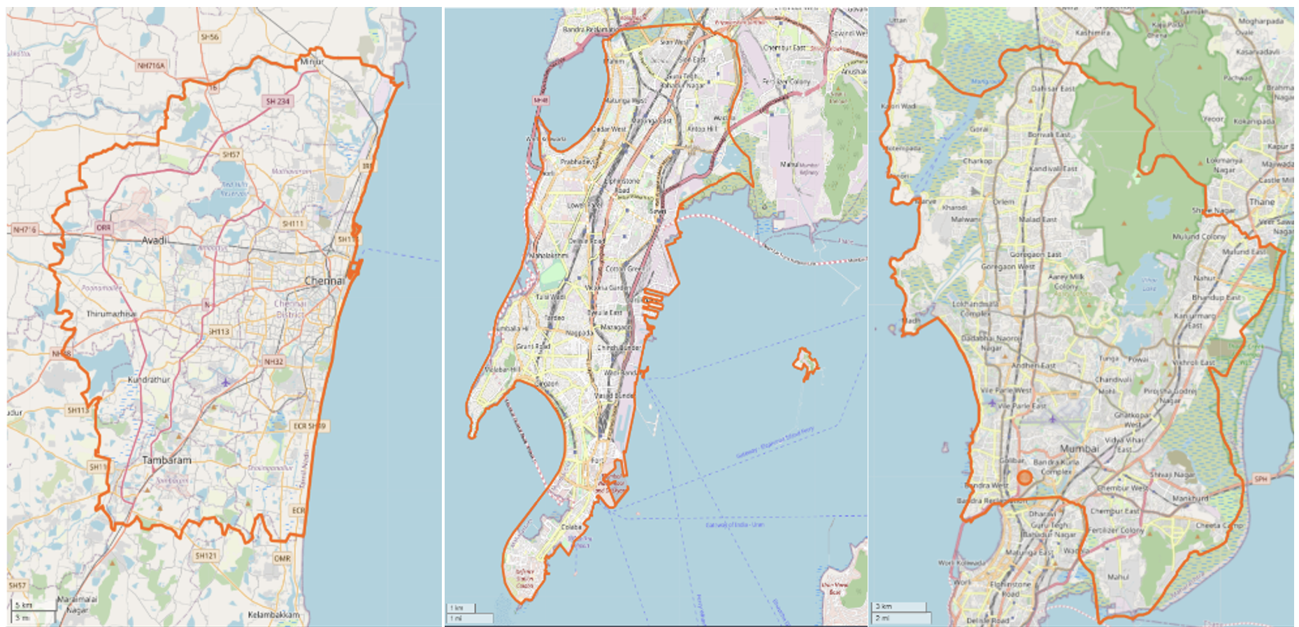 Maps of Mumbai
