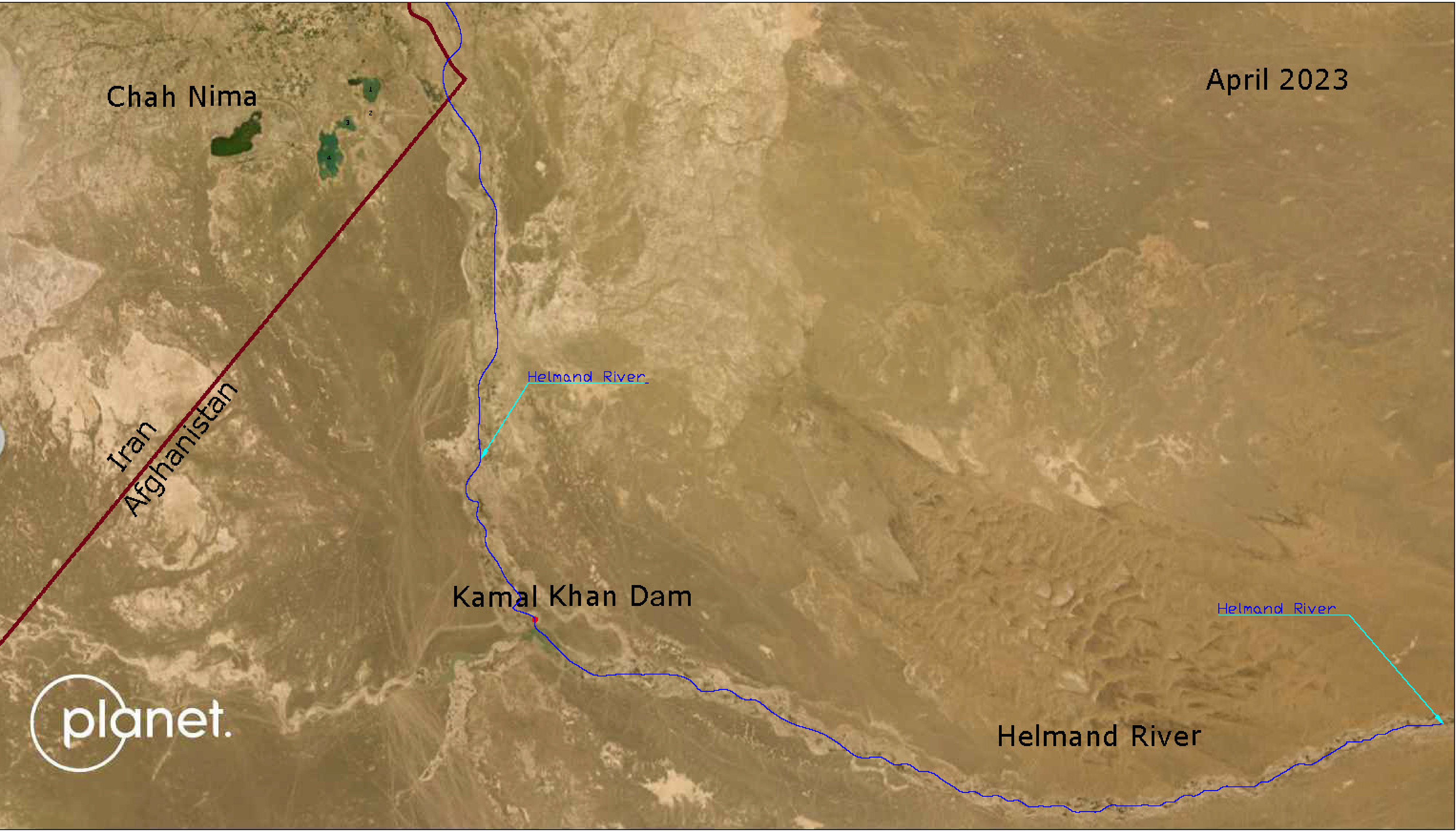 helmand river map